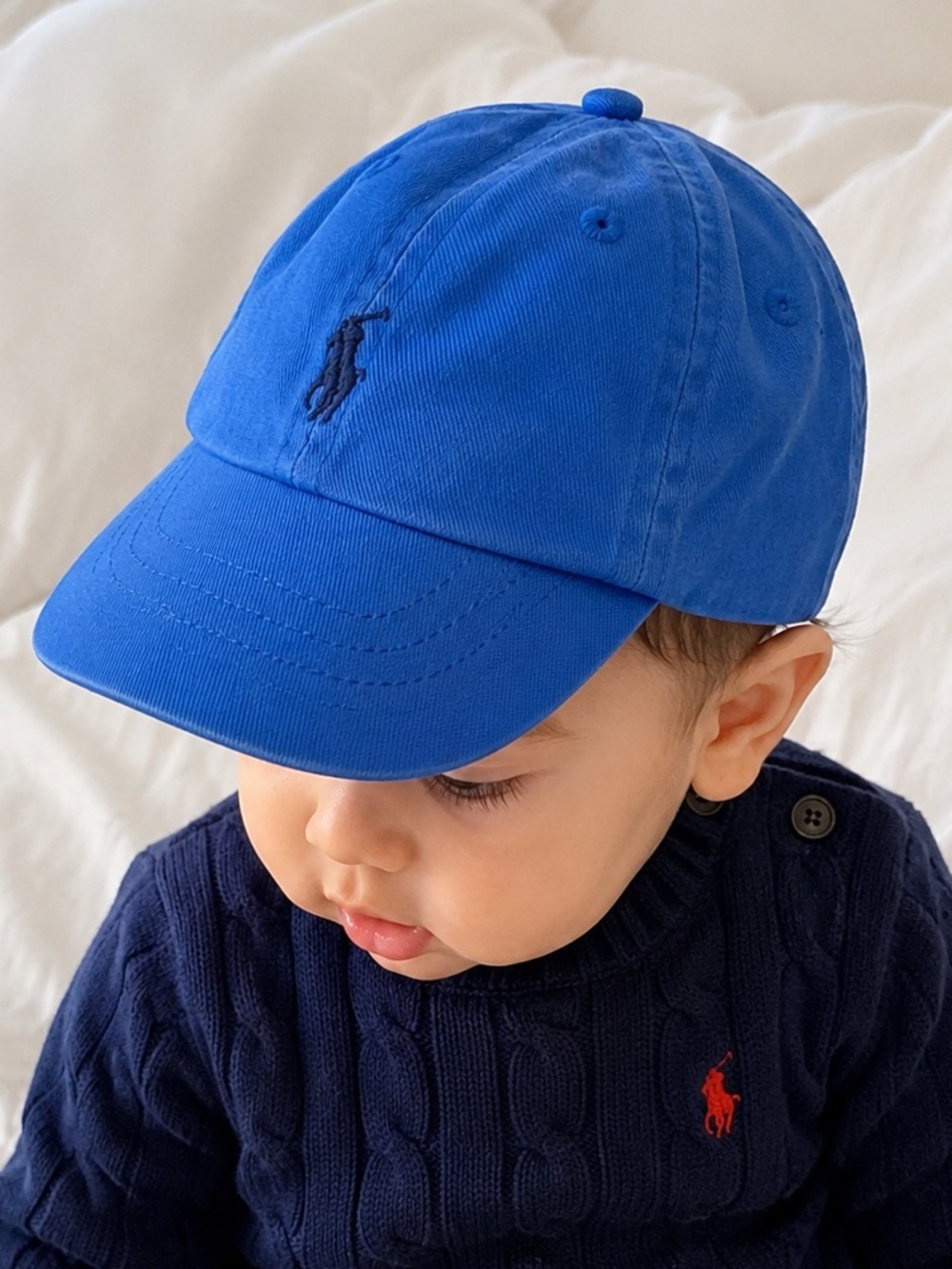Ralph Lauren Baby Blue Pony Baseball Hat 3M-9M